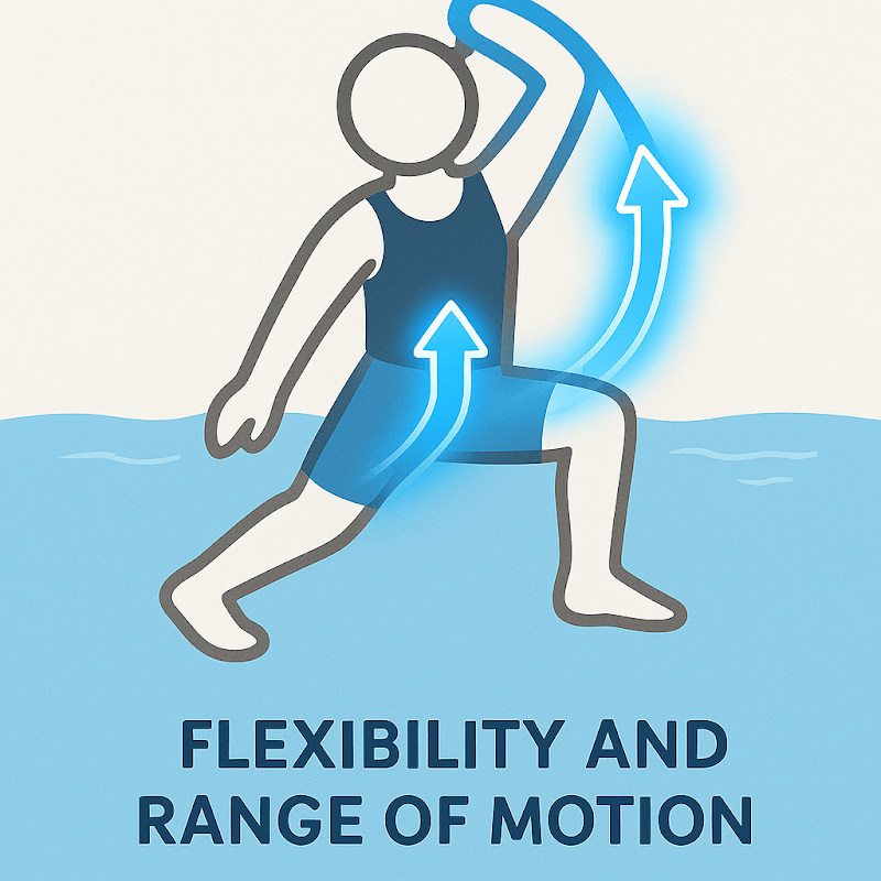 An icon representing increased flexibility and range of motion.
